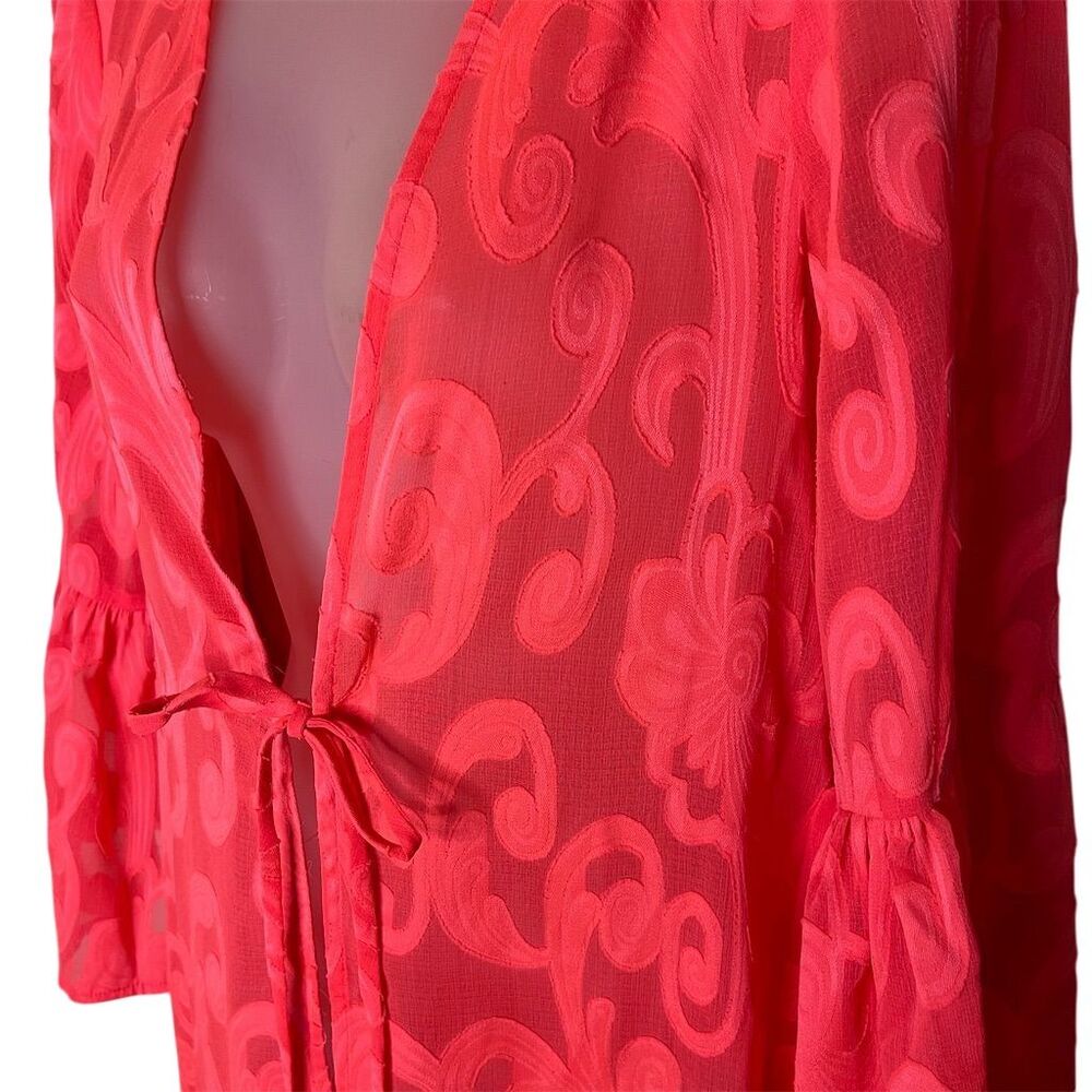 Lilly Pulitzer Women's XS Orange Swirl Cover Up Beachwear Summer - Picture 3 of 7